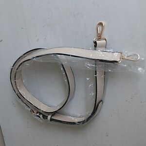 Light Tan Strap Gold Hardware Replacement Crossbody Bag Strap